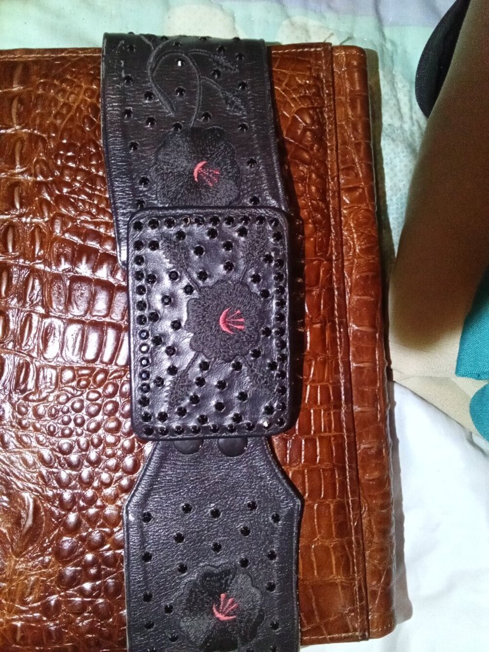 Rhinestone belt made for Tanya Tucker by designer manual cueveas